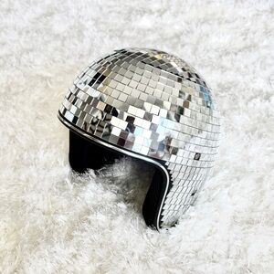 NEW DISCO BALL MIRROR SKI SNOWBOARD HELMET BURTON BOLLE Silver Disco Helmet